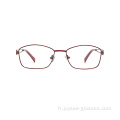 Vente en gros designer de nouveauté TRENDY DOUBLE Temples de ponts en métal Lunes optiques